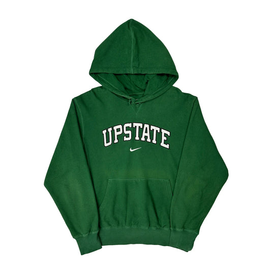 Vintage Upstate Nike College Hoodie - Medium Green Cotton