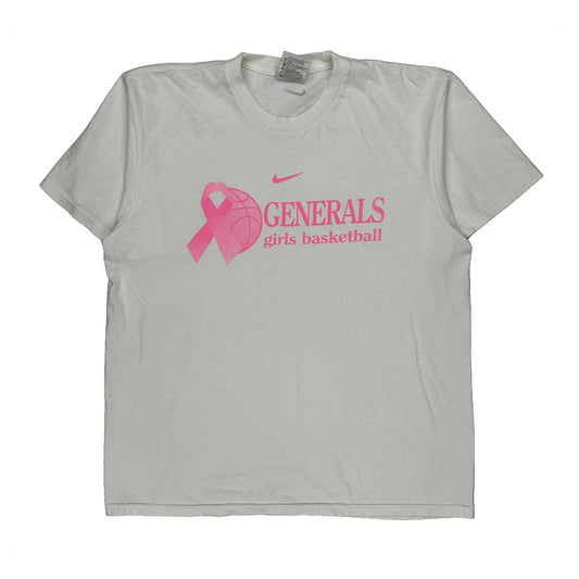 Generals Girls Basketball Nike Graphic T-Shirt - Medium White Cotton