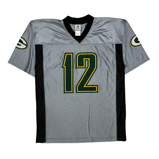 Vintage Green Bay Packers Nfl Football Jersey - Large Grey Polyester