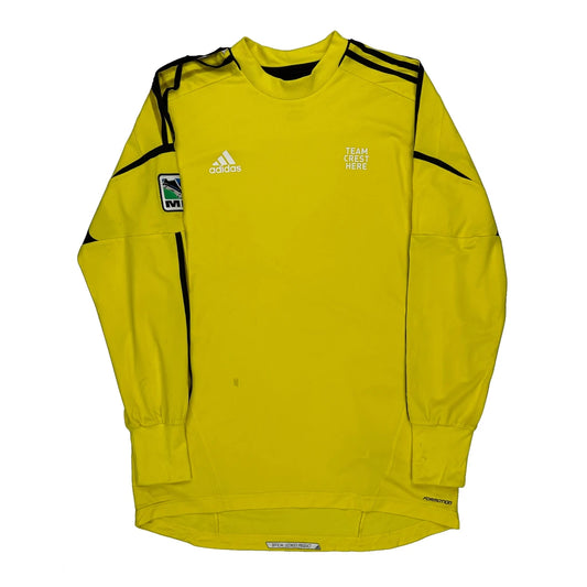 Vintage Mls Adidas Football Shirt - XL Yellow Polyester
