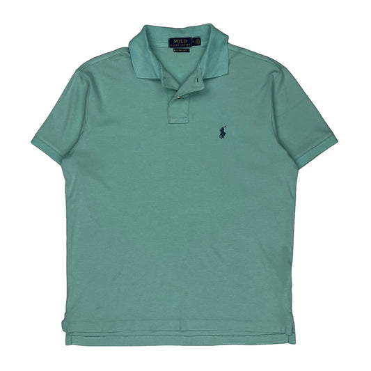 Polo By Ralph Lauren Slim Fit Polo Shirt - Medium Green Cotton