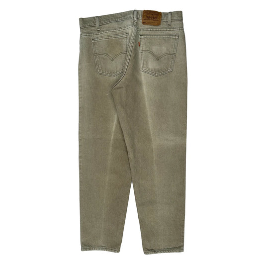 Vintage 90S 550 Levis Orange Tab Jeans - 35W 31L Grey Cotton