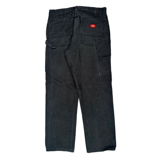 Vintage Dickies Carpenter Trousers - 36W 32L Black Cotton