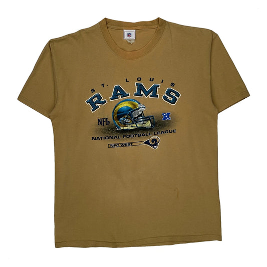 Vintage St. Louis Rams Nfl T-Shirt - XL Brown Cotton