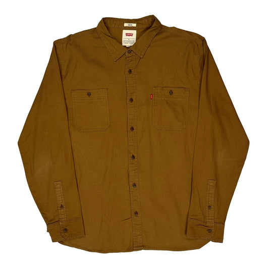 Vintage Levis Shirt - XL Brown Cotton