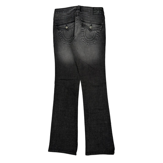 Vintage True Religion Boot Cut Jeans - 30W UK 8 Grey Cotton