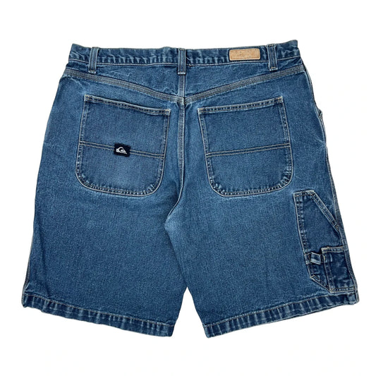 Quiksilver Denim Shorts - 38W 9L Blue Denim