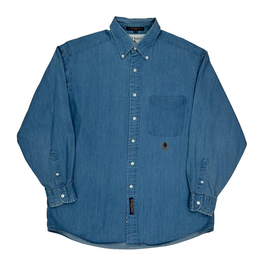 Tommy Hilfiger Denim Shirt - Medium Blue Cotton