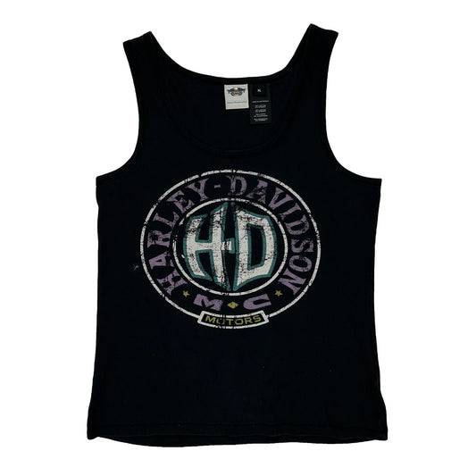 Harley Davidson Graphic Vest - XL Black Cotton