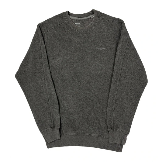 Reebok Sweatshirt - Medium Grey Cotton Blend
