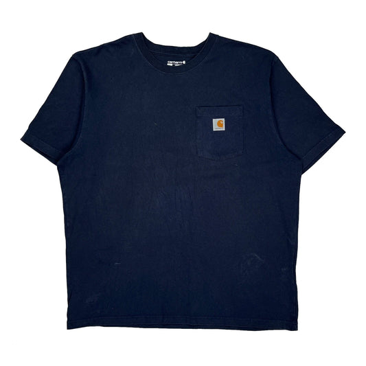 Vintage Carhartt T-Shirt - XL Navy Cotton