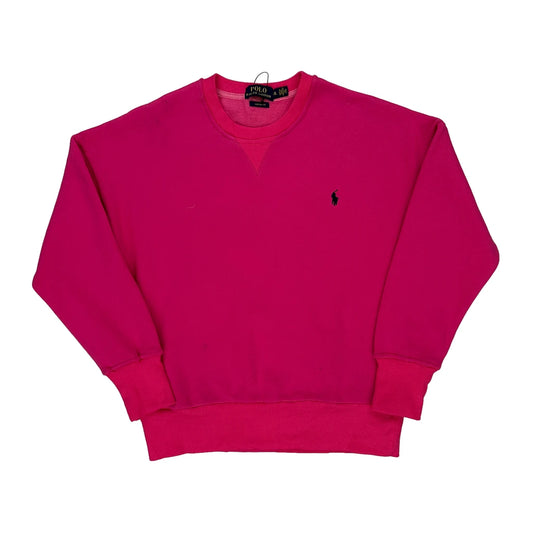 Polo By Ralph Lauren Sweatshirt - XL Pink Cotton