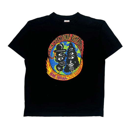 International Biennial Fl Robinson Single Stitch T-Shirt - XL Black Cotton