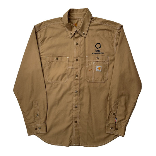 Bge Carhartt Shirt - Large Beige Cotton