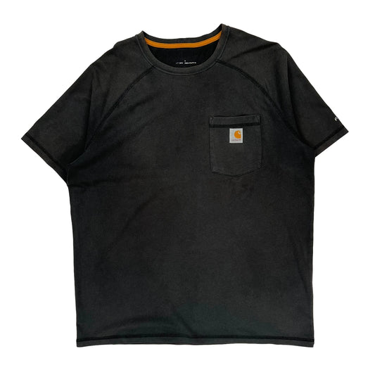 Carhartt T-Shirt - Large Black Cotton Blend