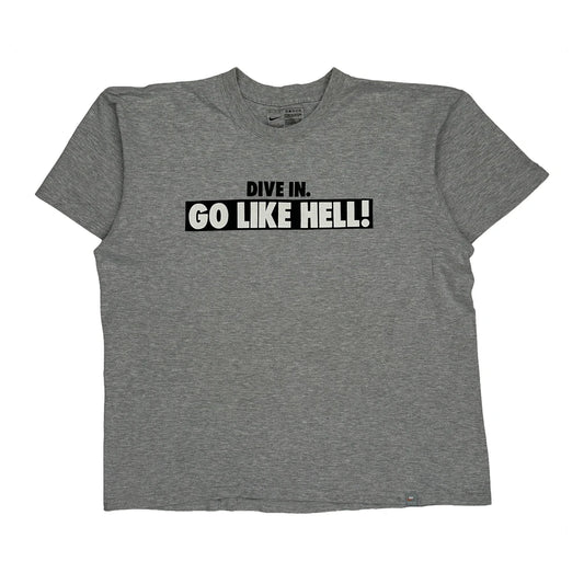 Nike T-Shirt - XL Grey Cotton
