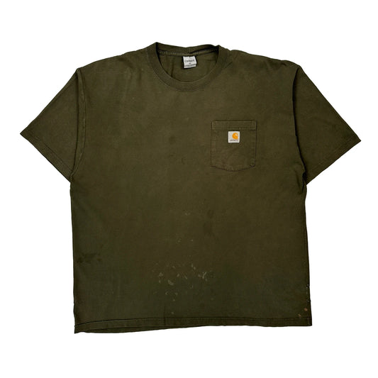 Carhartt T-Shirt - XL Green Cotton