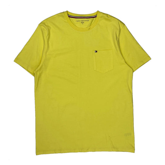 Tommy Hilfiger T-Shirt - Medium Yellow Cotton