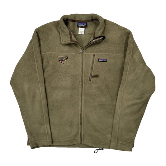 Synchilla Patagonia Fleece Jacket - XL Khaki Polyester