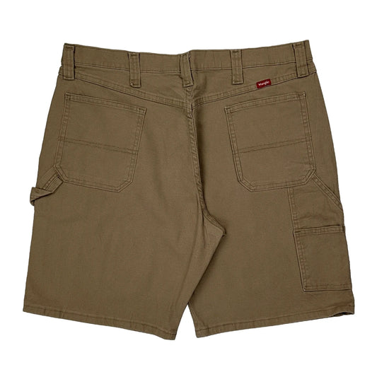 Vintage Wrangler Carpenter Shorts - 36W 10L Khaki Cotton