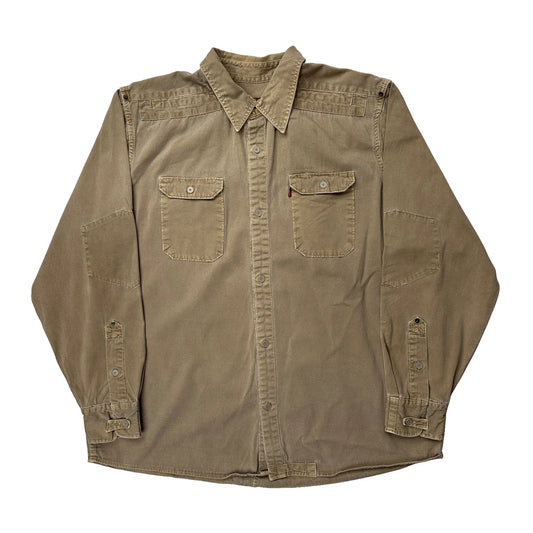 Levis Denim Shirt - XL Beige Cotton