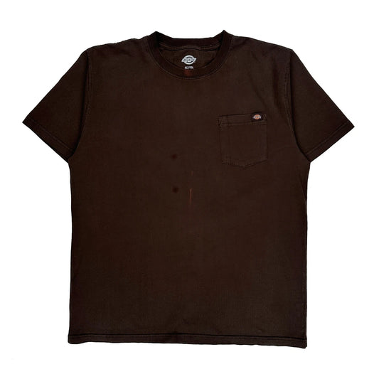 Dickies T-Shirt - XL Brown Cotton