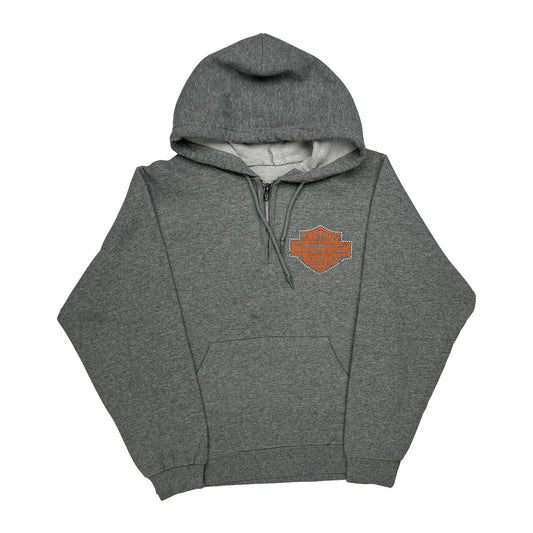 Vintage An American Legend Harley Davidson Graphic Hoodie - XS Grey Cotton Blend