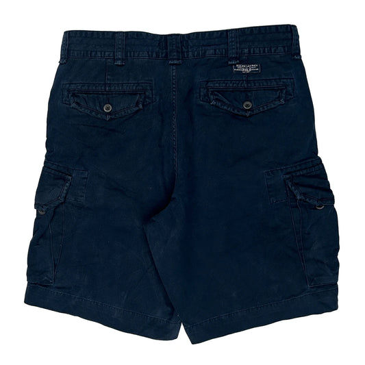 Polo By Ralph Lauren Cargo Shorts - 36W 9L Navy Cotton