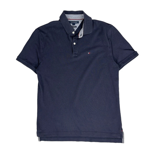 Tommy Hilfiger Polo Shirt - Medium Navy Cotton