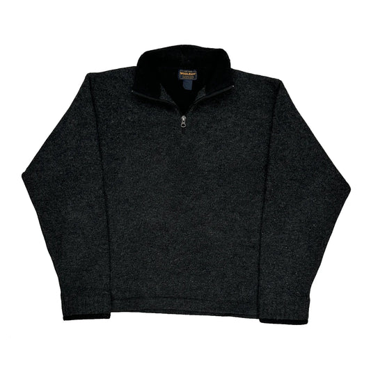 Woolrich 1/4 Zip - Large Grey Wool