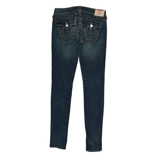True Religion Skinny Jeans - 30W UK 8 Dark Wash Cotton Blend