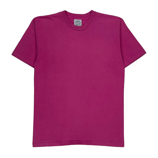 Fashion Gear Single Stitch T-Shirt - Large Pink Cotton