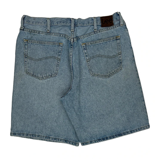 Lee Denim Shorts - 33W 10L Light Wash Cotton