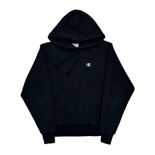 Reverse Weave Champion Hoodie - Small Black Cotton