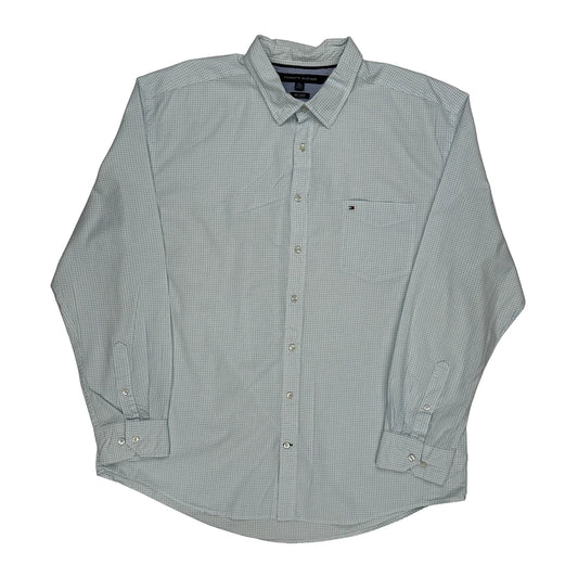 Tommy Hilfiger Checked Shirt - 2XL Blue Cotton
