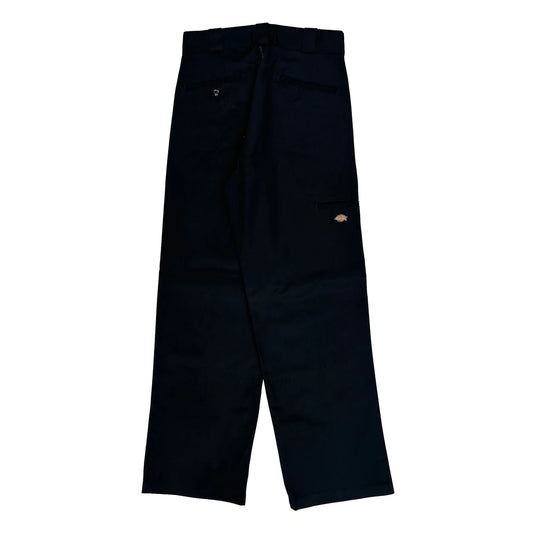 Vintage Dickies Double Knee Cargo Trousers - 32W 32L Black Polyester Blend