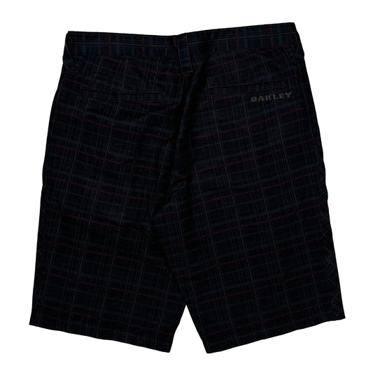 Oakley Checked Shorts - 32W 10L Black Polyester