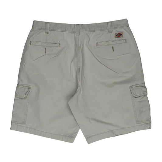 Dickies Cargo Shorts - 34W 9L Beige Cotton