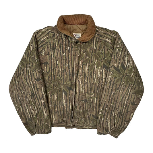 Vintage Sports Afield Camo Jacket - XL Green Cotton