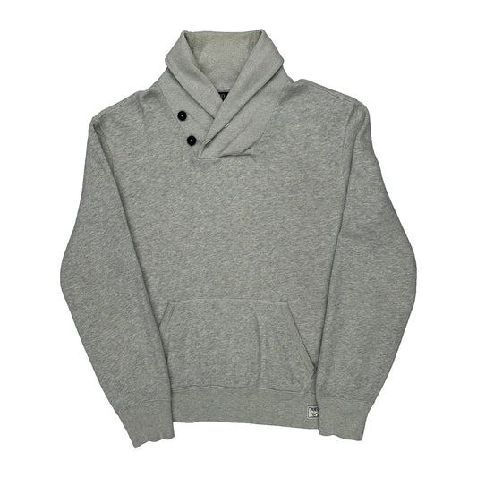 Polo By Ralph Lauren Sweatshirt - Large Grey Cotton Blend