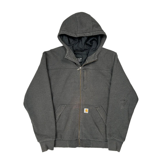 Carhartt Hoodie - Large Grey Cotton Blend