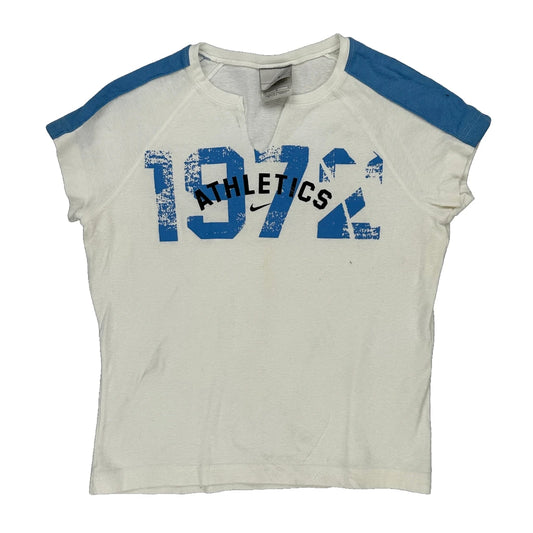 Athletics Nike T-Shirt - Large White Cotton