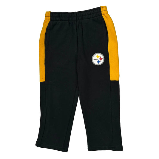 Age 4 N.F.L. Team Apparel Steelers Joggers - XS Black Cotton