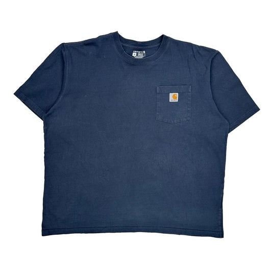 Vintage Carhartt T-Shirt - XL Blue Cotton
