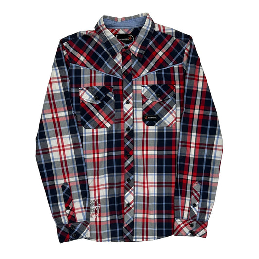 Rocawear Checked Flannel Shirt - Medium Multicoloured Cotton