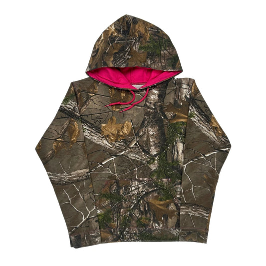 Vintage Realtree Hoodie - Medium Camo Cotton Blend