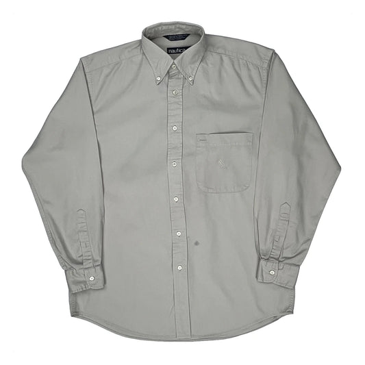 Nautica Shirt - Medium Grey Cotton
