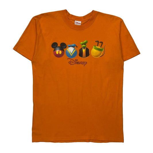 Disney Characters Disney Cartoon T-Shirt - Large Orange Cotton