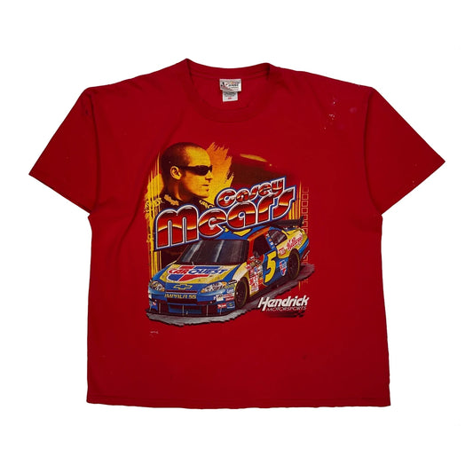 Casey Mears Chase Authentics Nascar T-Shirt - 2XL Red Cotton