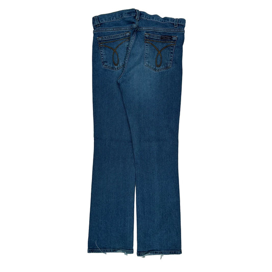 Calvin Klein Jeans Boot Cut Jeans - 31W UK 12 Blue Denim